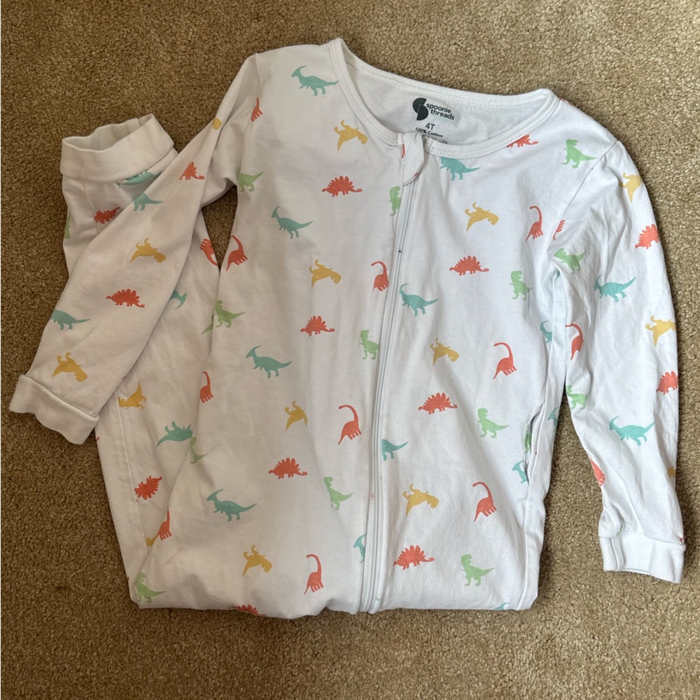 Spoonie Threads, G-Tube Adaptive pjs, dinosaur print, ostomy, catheter, medical